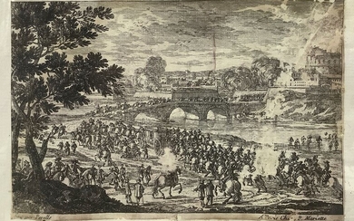 Pierre Mariette (1603 - 1647), Ponte attraversato da cavalleria armata