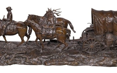 R. Clark (American, 20th Century) Patinated Bronze Sculpture