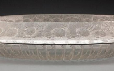 R. Lalique Clear and Frosted Glass Marguerites B
