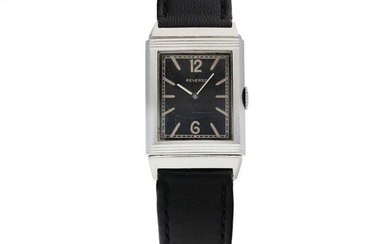 Jaeger-Lecoultre, REVERSO STAINLESS STEEL REVERSIBLE WRISTWATCH CIRCA 1931