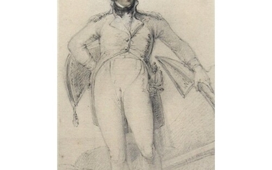 RICHARD COSWAY, RA (1742-1821) STUDY OF A NAVAL OFFICER Stan...