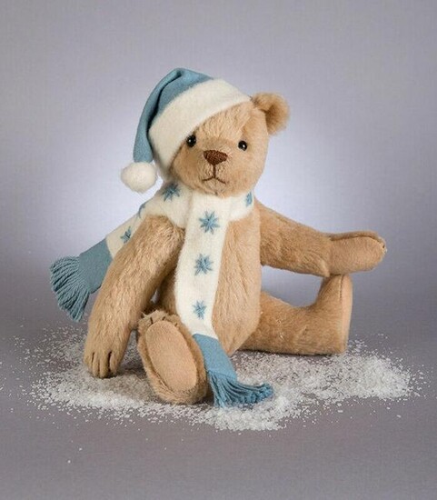 R.John Wright Handmade Christmas Teddy Bear Collectible