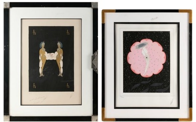 ROMAIN (ERTE) DE TIRTOFF (New York/Russian Federation/France, 1892-1990), Two silkscreen prints
