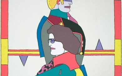 Richard Lindner - Changing Sexuality (2 of 3) - Serigraph 46" x 34"