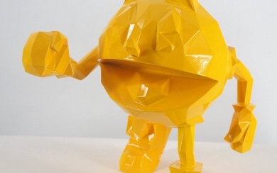 Richard Orlinski (1966) - Sculpture, Pac-Man jaune - 18 cm - Resin