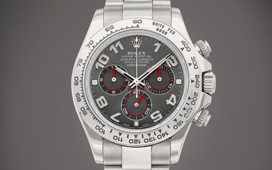 Rolex Cosmograph Daytona, Reference 116509 | A white gold chronograph wristwatch with bracelet, Circa 2011 | 勞力士| Cosmograph Daytona 型號116509 | 白金計時鏈帶腕錶，約2011年製