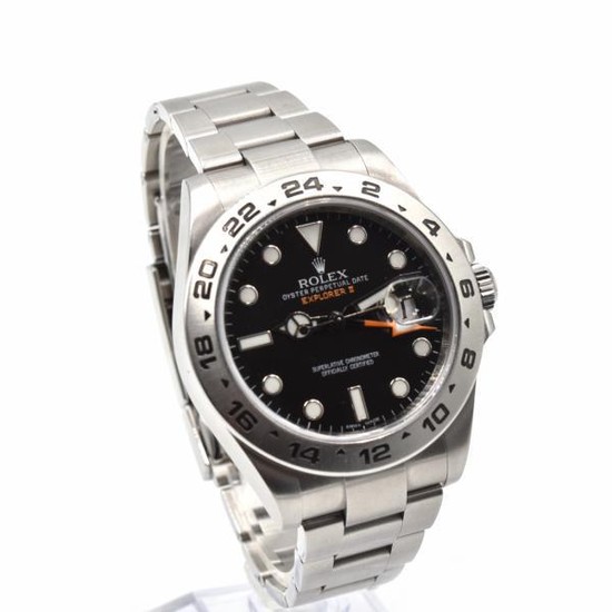 Rolex Explorer II Stainless Steel Black Dial New Style