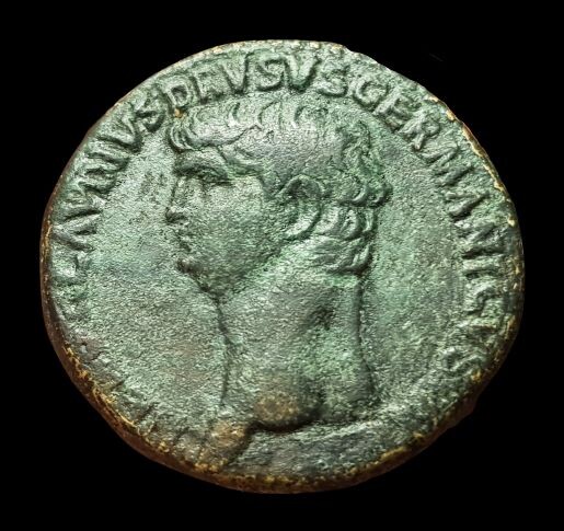 Roman Empire. Nero Claudius Drusus († AD 9). Æ Sestertius,Rome mint. Struck under Claudius, circa AD 42