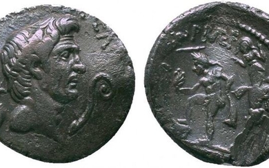Roman Republic (Imperatorial). Sextus Pompey. AR Denarius,37/6 BC. Uncertain Sicilian mint