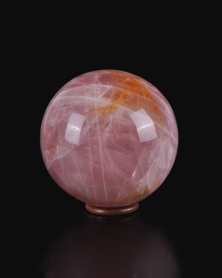 Rose quartz (pink variety of quartz) Sphere - 16×16×16 cm - 7.23 kg