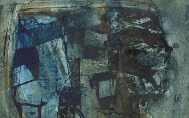 Roy Turner Durrant, British 1925-1998- Untitled blue composition, 1966; gouache...