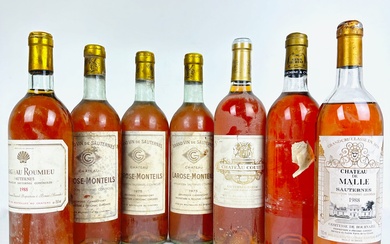 SAUTERNES Premier cru classé Chateau Coutet à Barsac 1989 1 bouteille (étiquette décollée) SAUTERNES Grand...