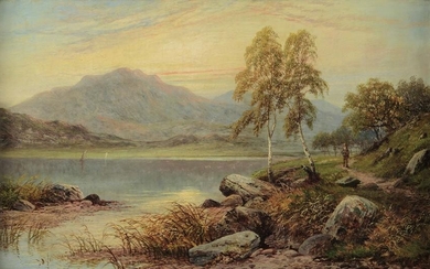 Scuola inglese del XIX secolo, Paesaggio lacustre