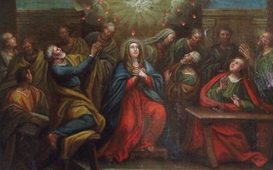 Scuola italiana del XVIII secolo - Vergine con Apostoli