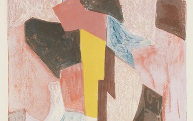 Serge Poliakoff (1900-1969) - Composition rouge, carmin et jaune