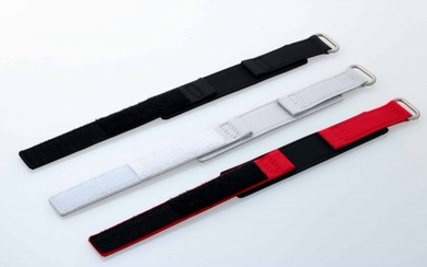 Set of 3 Canvas Watch Straps With Velcro 22MM