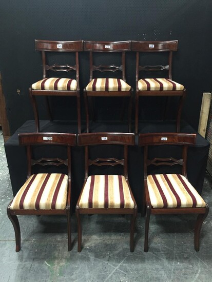 Set of 6 Mahogany Dining Chairs