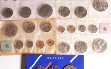 Set of five NZ Mint Sets in Original Plastic Sleeves: 967 (3), 1969 (1) and 1990 (1)