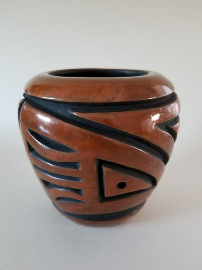 Signed Art Deco Native American Vase