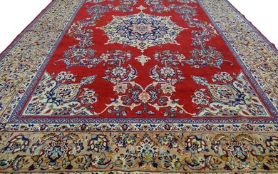 Signed Isfahan Najafabad - Cleaned - Rug - 350 cm - 254 cm