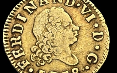 Spain. Fernando VI (1746-1759). 1/2 Escudo 1758 - Madrid JB