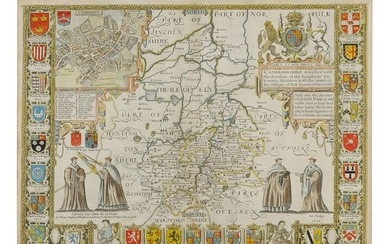 [Speed, John] | A charming map of Cambridge