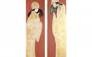 Stephen White (NC), Pair of Life-Size Painted Panels