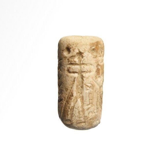 Sumerian Marble Cylinder Seal, 2500 B.C.