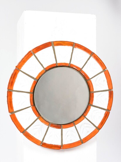 TRAVAIL DE VALLAURIS Miroir circulaire composé... - Lot 117 - RICHARD Maison de ventes