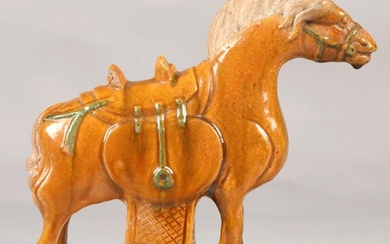 Tang style Chinese horse, 25cm high.