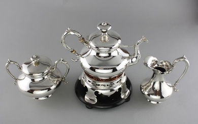 Tea service - .833 silver - Van Kempen - Voorschoten - Netherlands - 1868