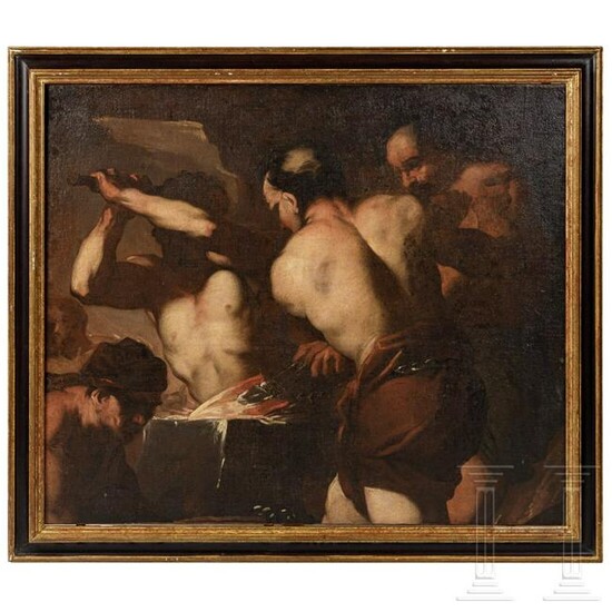 The Forge of Vulcan, in the style of Luca Giordano