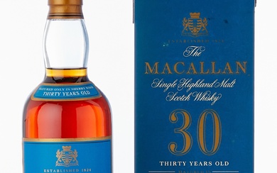 The Macallan 30 Year Old Sherry Oak Blue Box 43.0 abv NV (1 BT70)