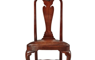 The Waldo Family Very Fine and Rare Queen Anne Shell-Carved Compass Seat Rounded Stile Side Chair, Boston, Massachusetts, Circa 1755