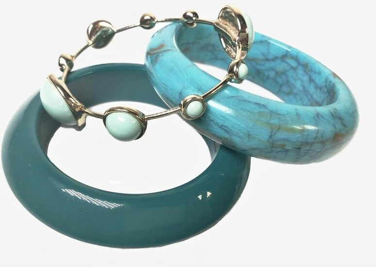Three Blue Fashion Bracelets