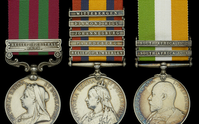 Three: Private S. Scott, East Kent Regiment India General Service 1895-1902, 1...