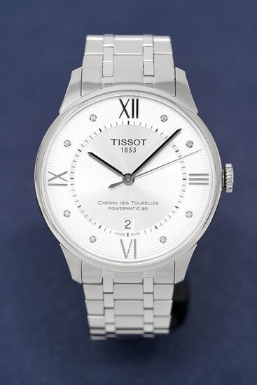 Tissot - Automatic Chemin Des Tourelles Silver Diamond - T0994071103300 - Men - 2011-present