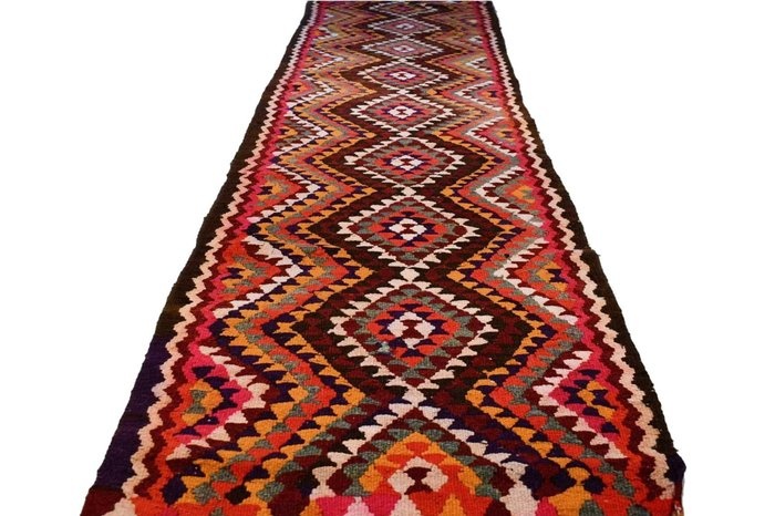 Tribal Kurdi Kilim - Runner - 340 cm - 93 cm