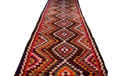 Tribal Kurdi Kilim - Runner - 340 cm - 93 cm