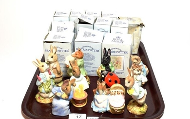 Twelve Royal Albert Beatrix Potter figures (boxed)
