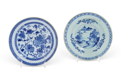 Two Chinese Export Porcelain Plates