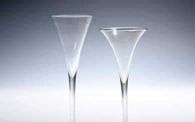 Two toasting glasses late 17th/18th century