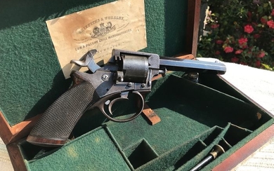 United Kingdom - griffiths & worsley- Tranter -Revolver britannique griffiths & worsley Manchester en coffret - Rimfire - Revolver