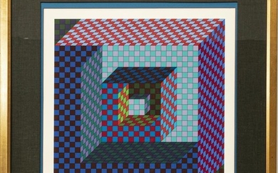 VICTOR VASARELY SERIGRAPH ON WOVE PAPER, OETKA