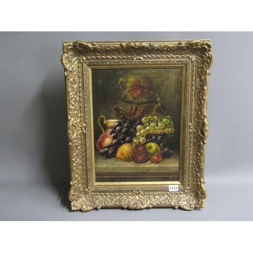 VICTORIAN OIL ON CANVAS OF FRUIT