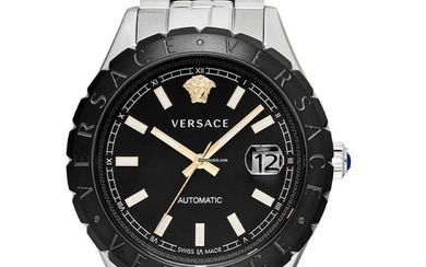 Versace VEZI00321 - Automatic Black Dial Stainless Steel Men's Watch