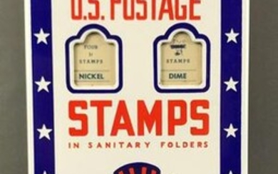 Vintage (1950s) Wall Mounted "Uncle Sam" U.S. Postage