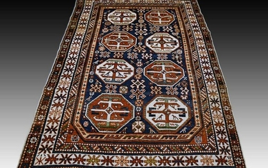 Vintage Caucasian Kazak rug - 6.5 x 4
