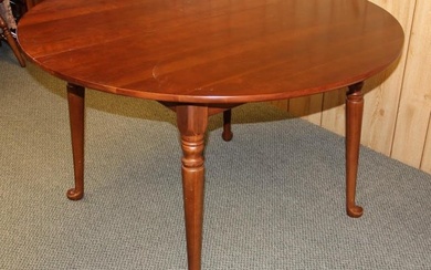 Vintage Monitor Furniture Co. Cherry Dining Room Table with leaf and pads