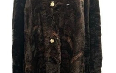 Vintage Sheared Beaver Reversible Fur Coat